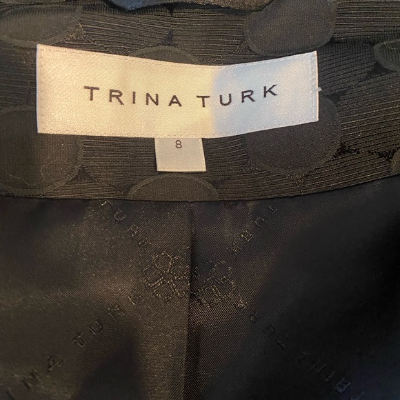 Trina Turk black women’s coat size 8 new with tags - Picture 8 of 10